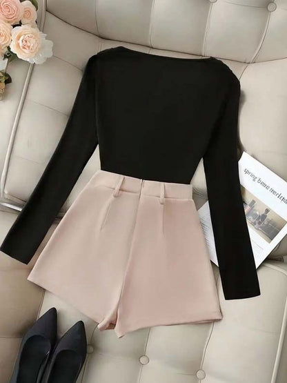 Solid Top with Shorts