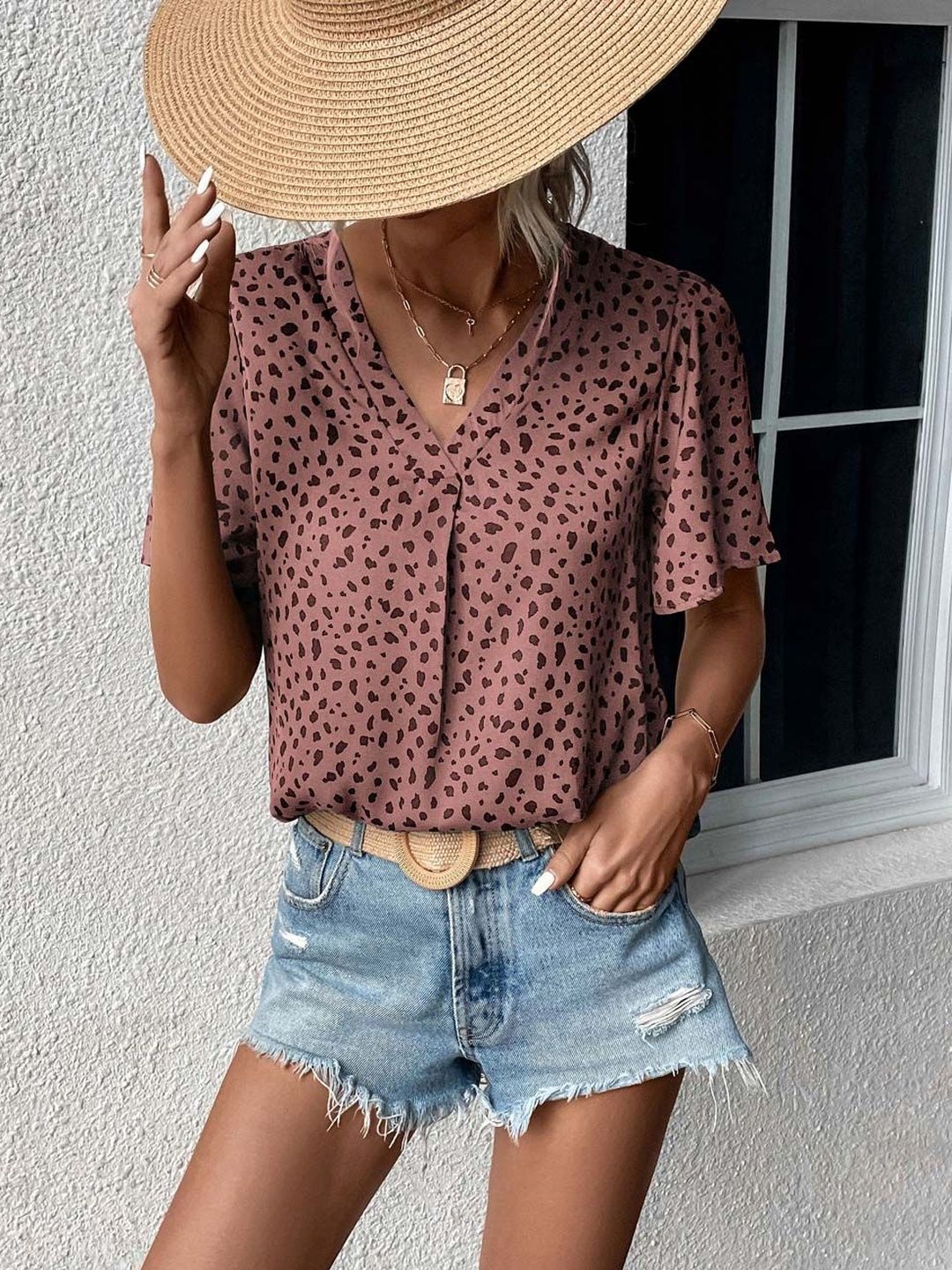 NOWI Animal Print Top