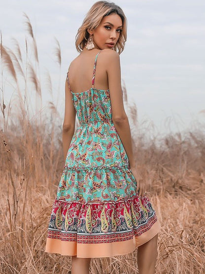 Print A-Line Dress