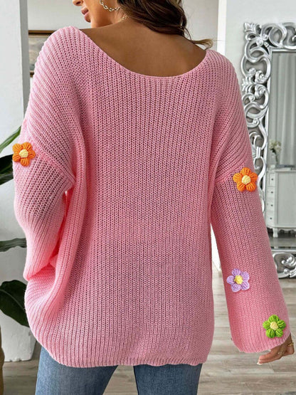Women Pullover with Applique Detail