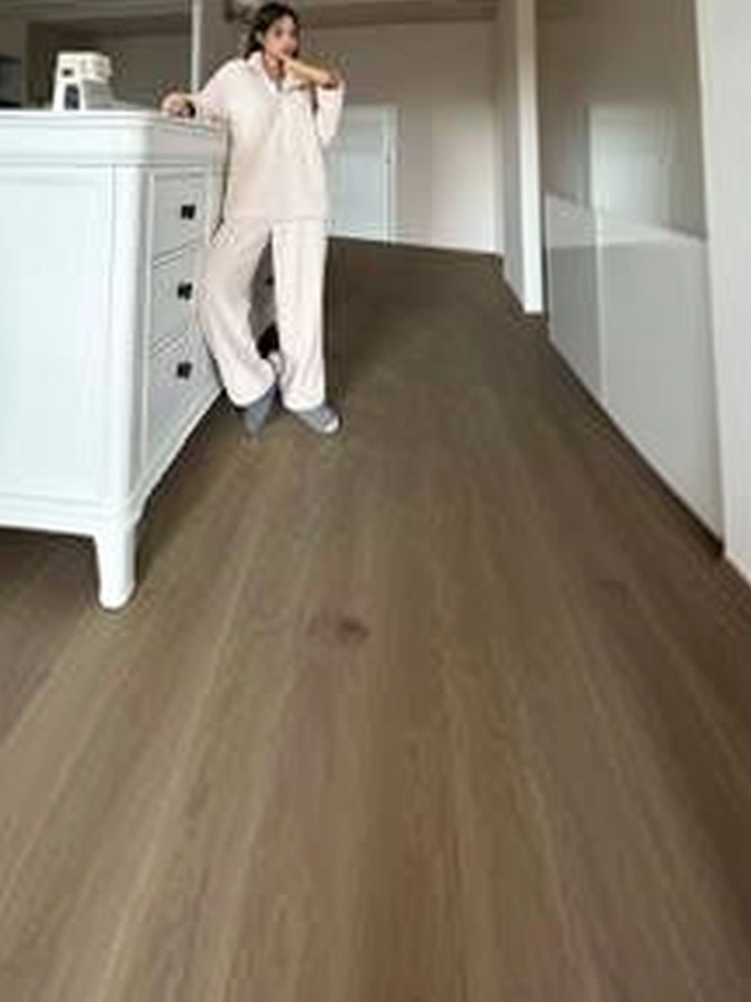 Round Neck Night Suits in White - Nowi Korean Fashion