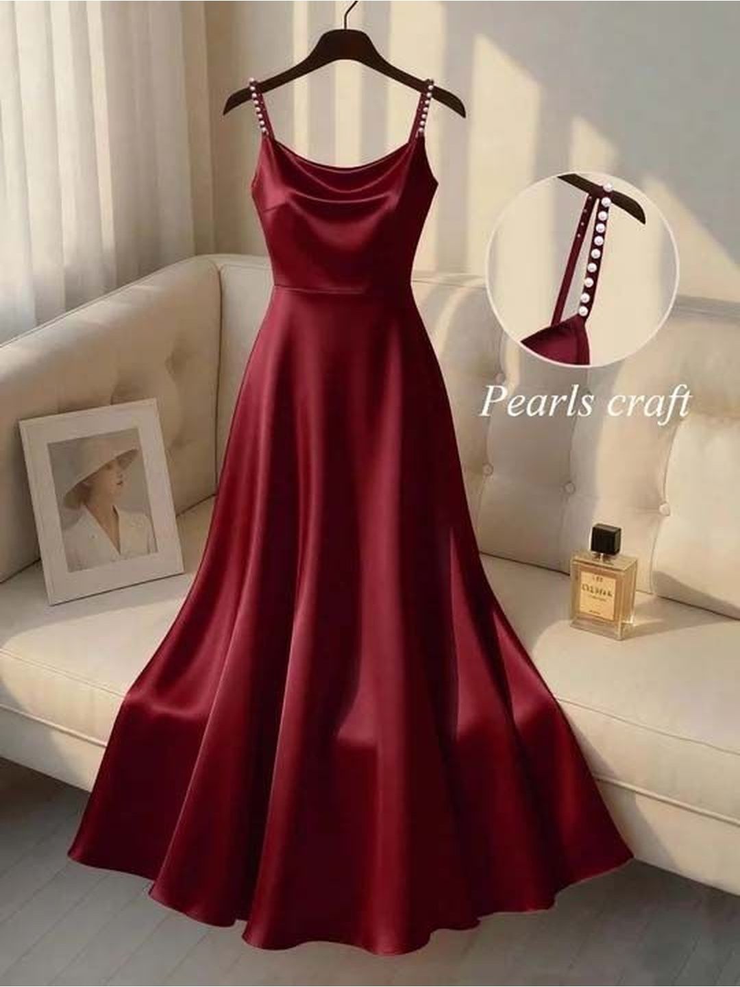 Cowl Neck A-Line Maxi Dress