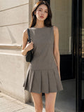 Striped A-Line Mini Dress