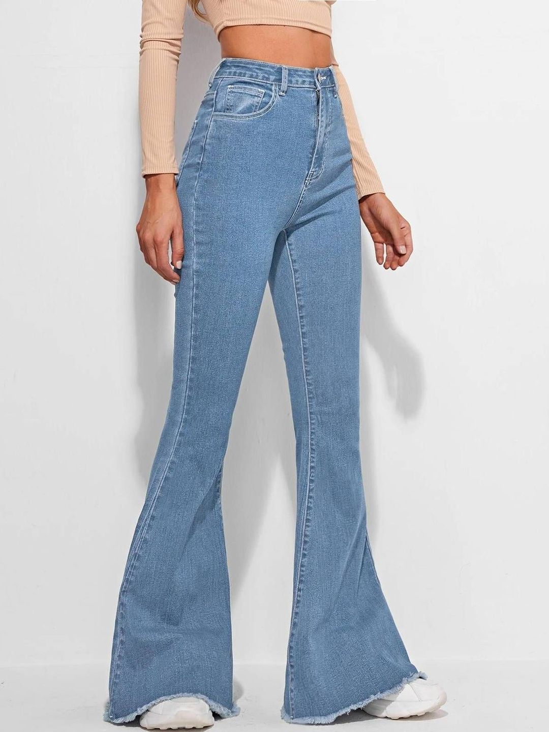 Women Bootcut High-Rise Stretchable Jeans