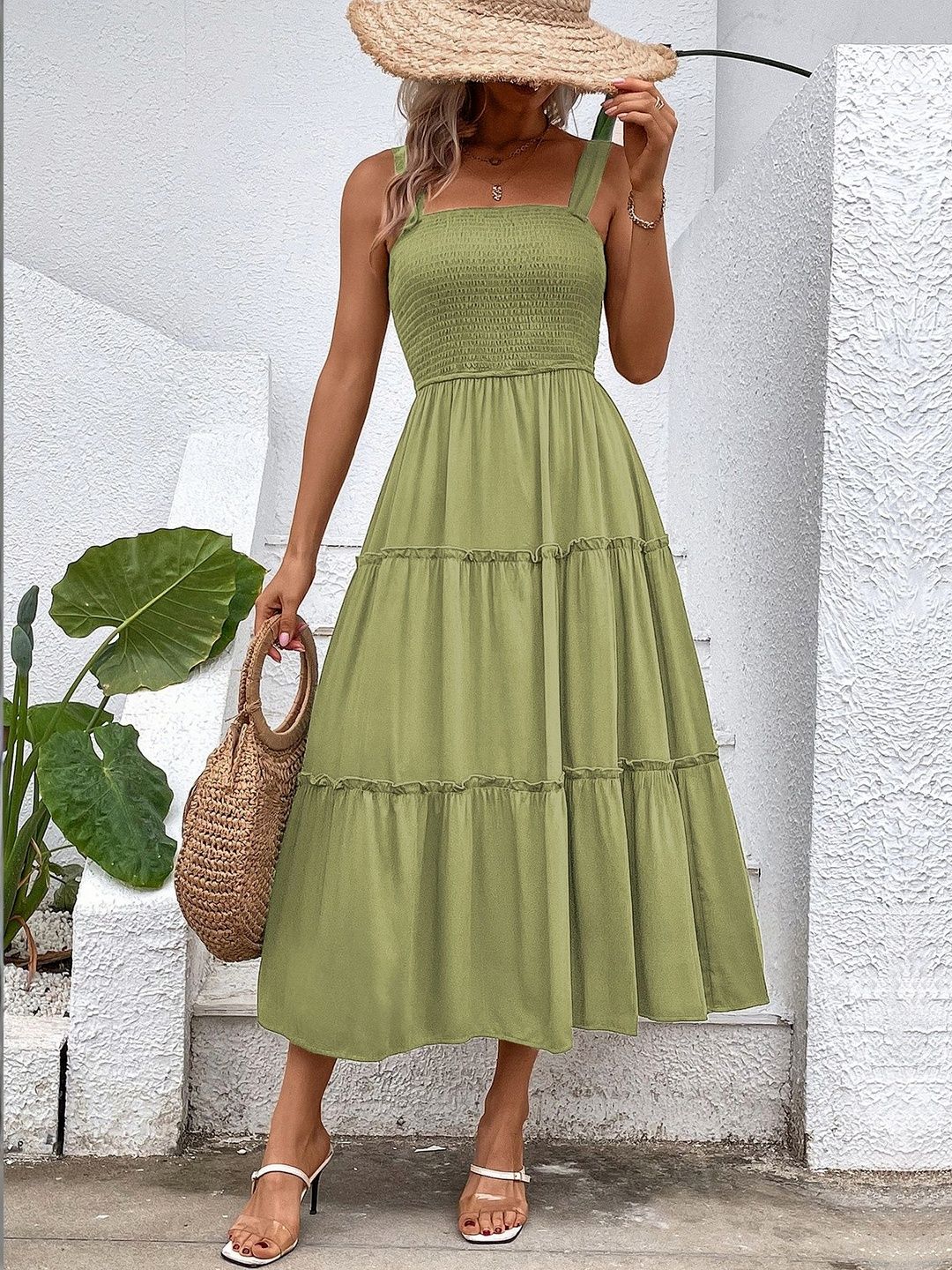 Fit & Flare Midi Dress