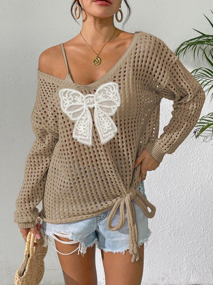 Women Pullover with Applique Detail