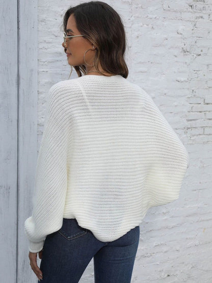 Women Ribbed Cardigan