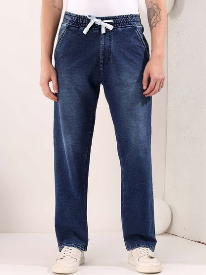 Men Straight Fit Mid-Rise Light Fade Jeans