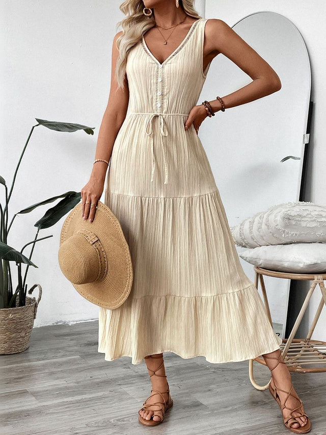 A-Line Maxi Dress Style 347 - Nowi Korean Fashion