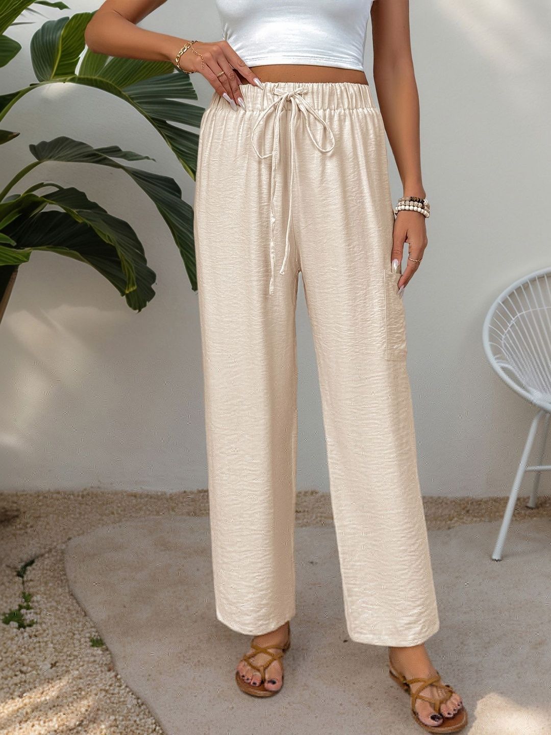 Women Loose Fit Non Iron Trousers