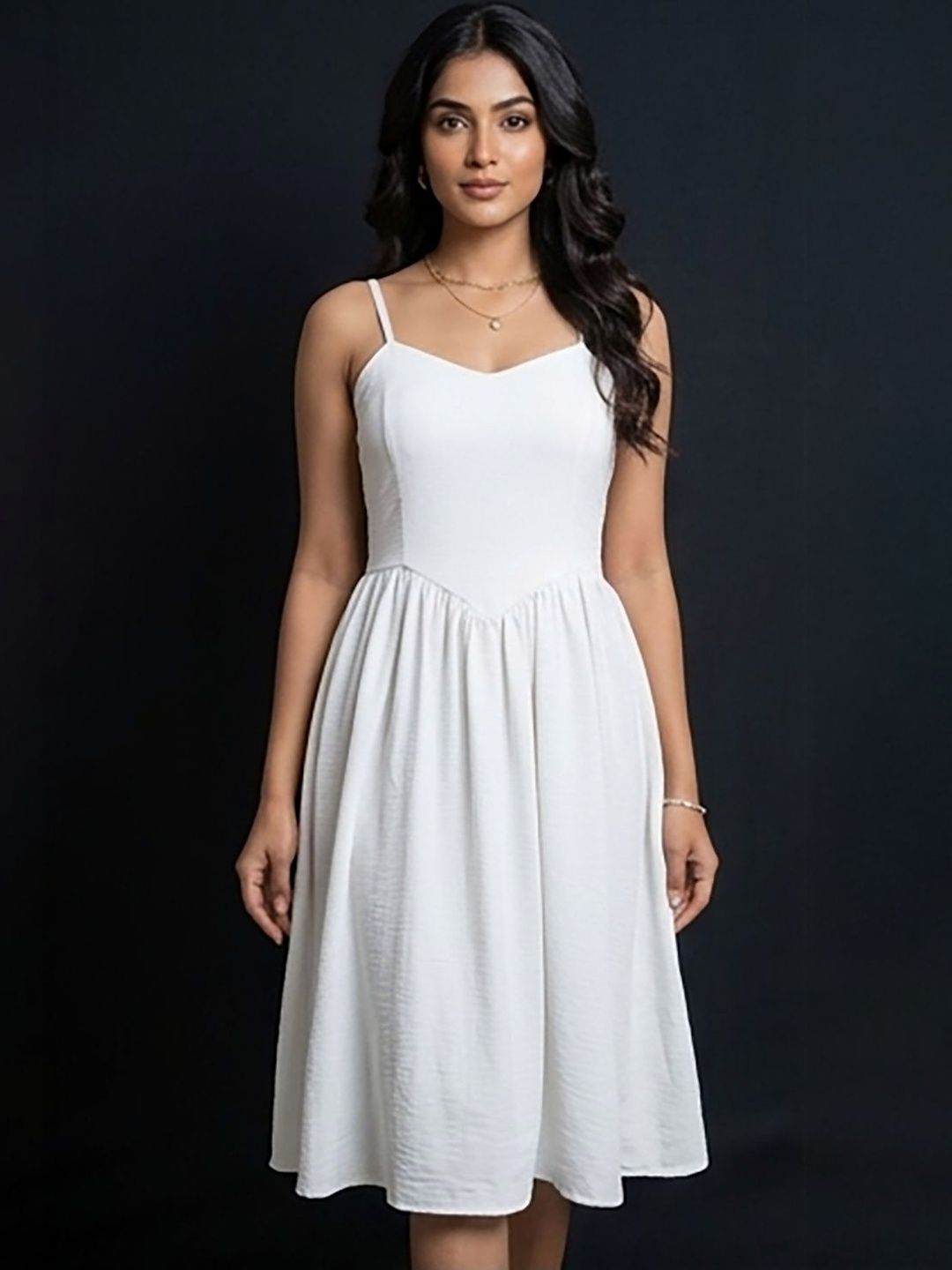 Fit & Flare Midi Dress