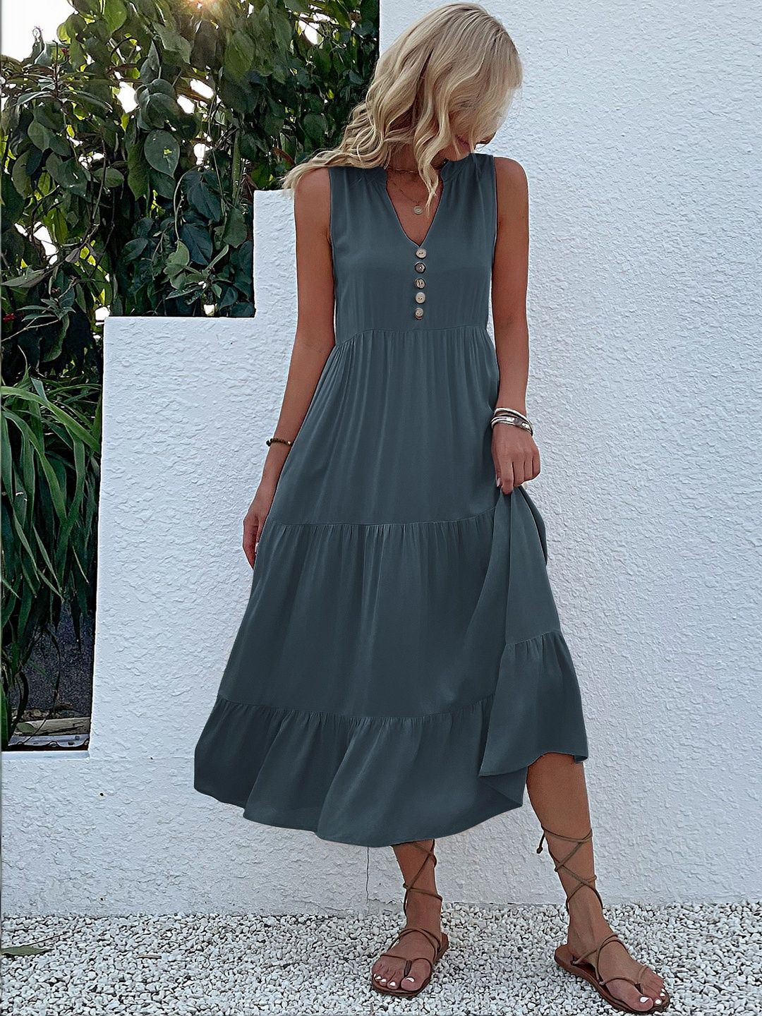 A-Line Midi Dress