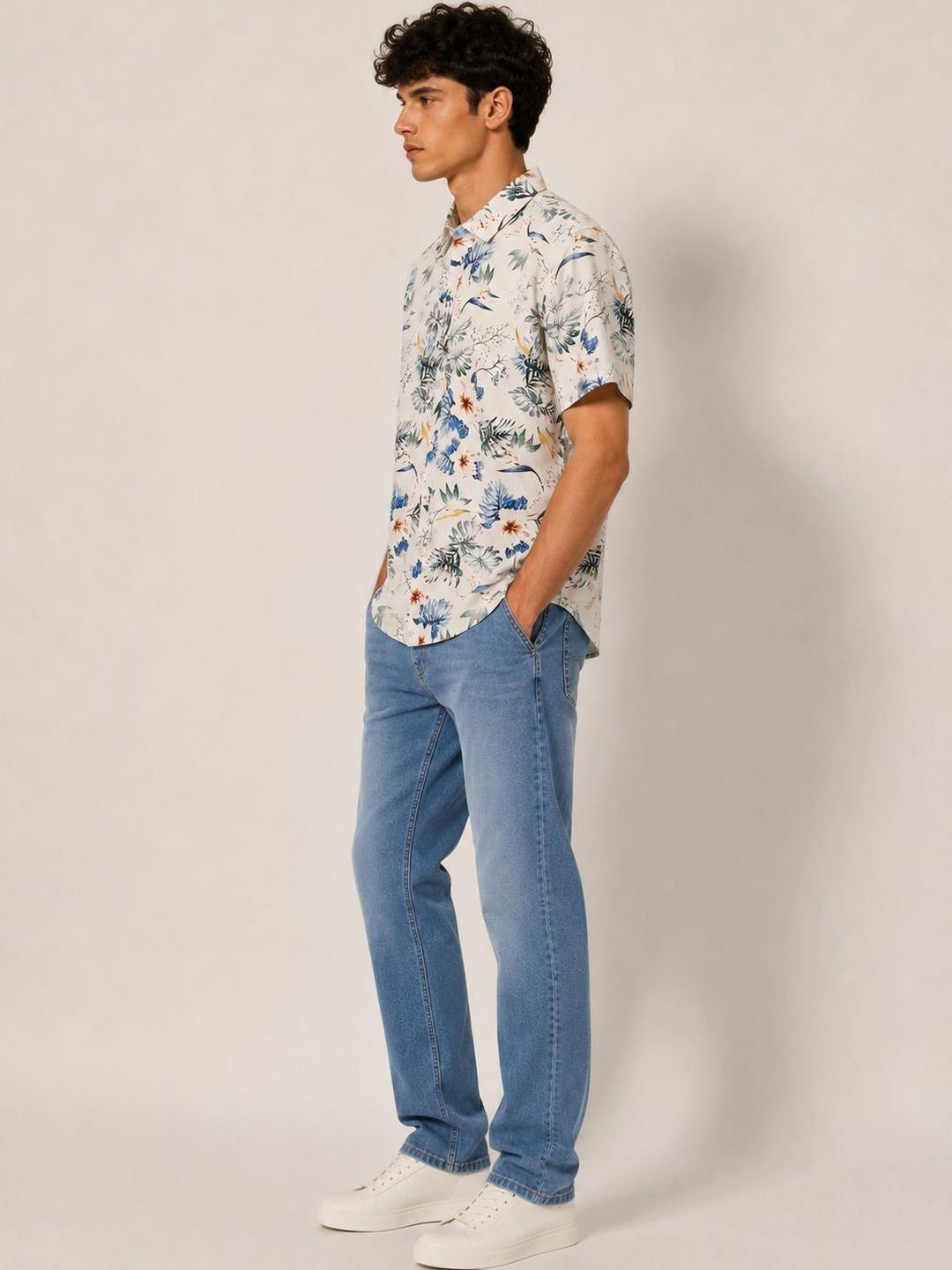 Men Standard Floral Printed Casual Shirt