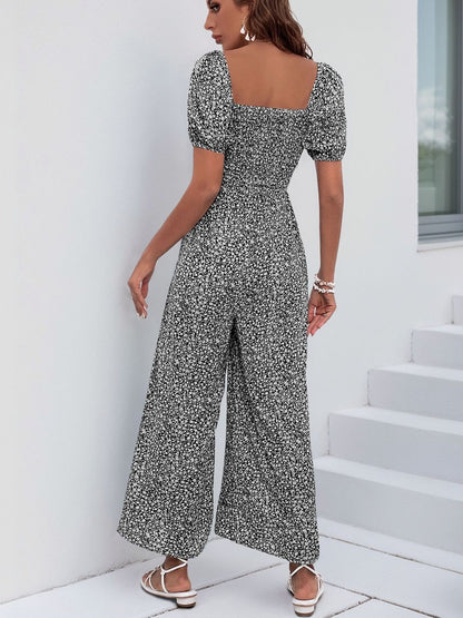 Printed Culotte Jumpsuit