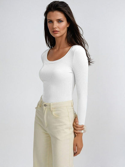 Scoop Neck Cotton Top