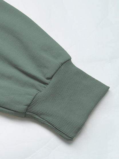 Women's Green Colourblocked Fit & Flare Mini Dress