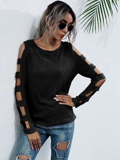 NOWI Ribbed Pullover - Nowi Korean Fashion