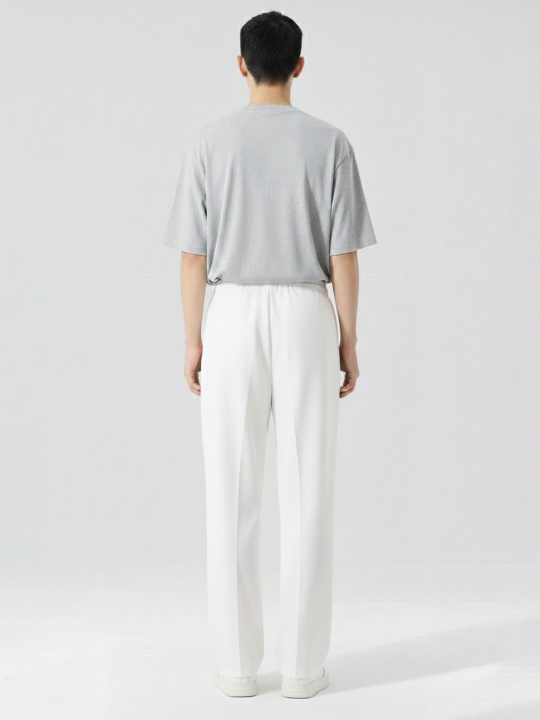Men Relaxed Fit Wide Leg Drawstring Pants