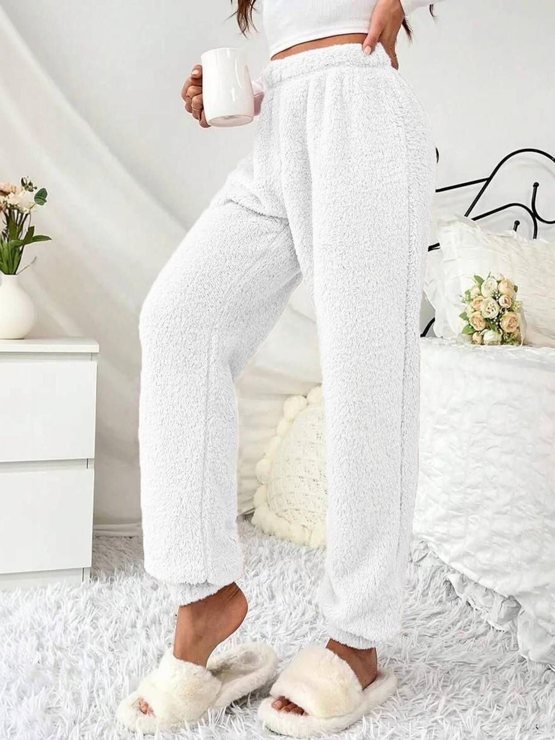 Women High-Rise Easy Wash Trousers