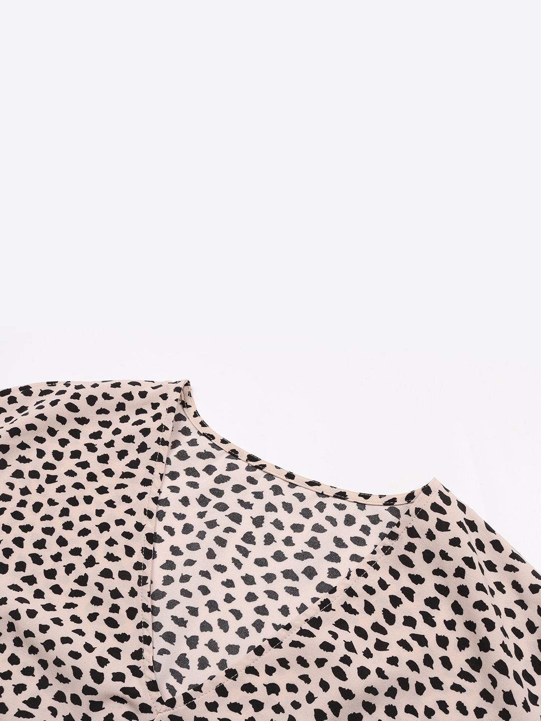 Animal Print Flutter Sleeve Midi Dress