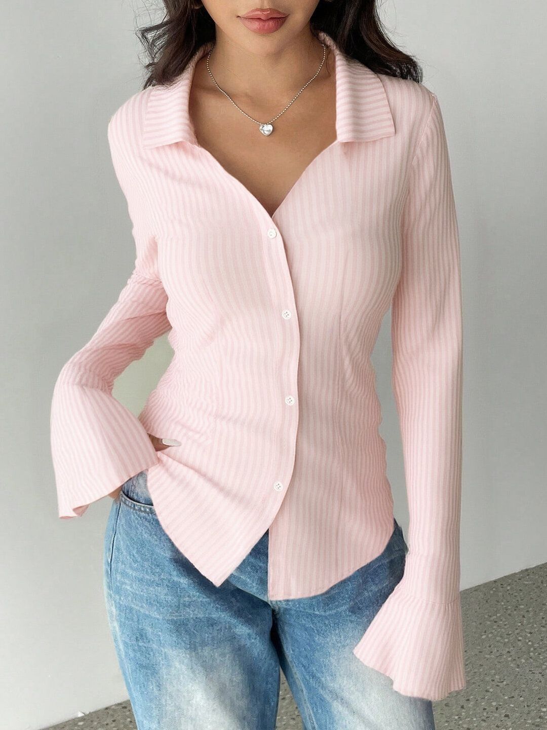 Women Striped Casual Shirt