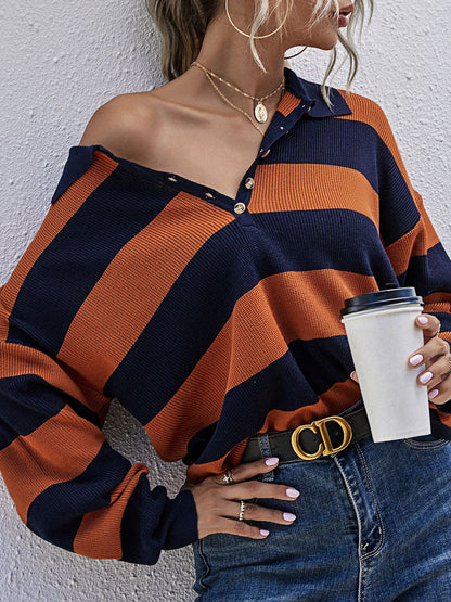 Women Striped Sweatshirt