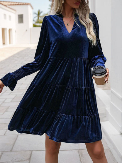 Women's Blue Nowi Fit & Flare Dress