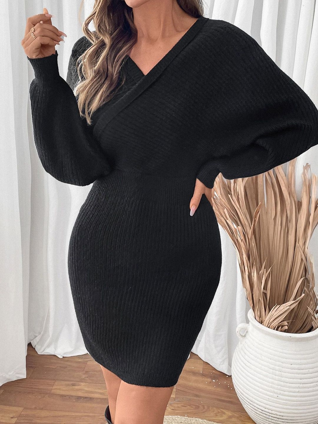Women's Black Dress Synthetic