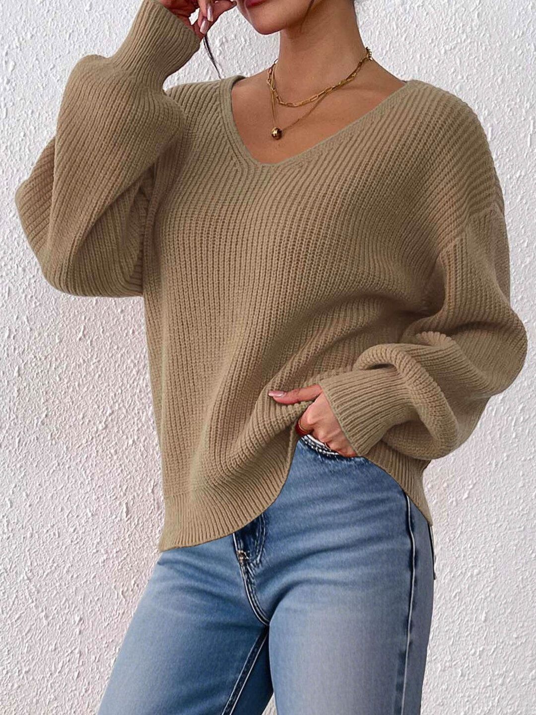 Women Ribbed Pullover
