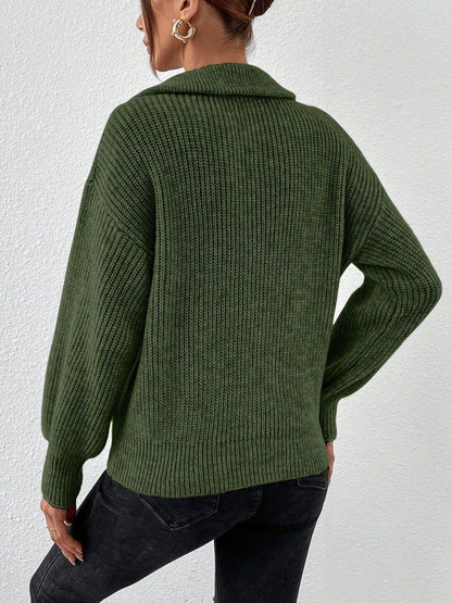 Women Ribbed Pullover