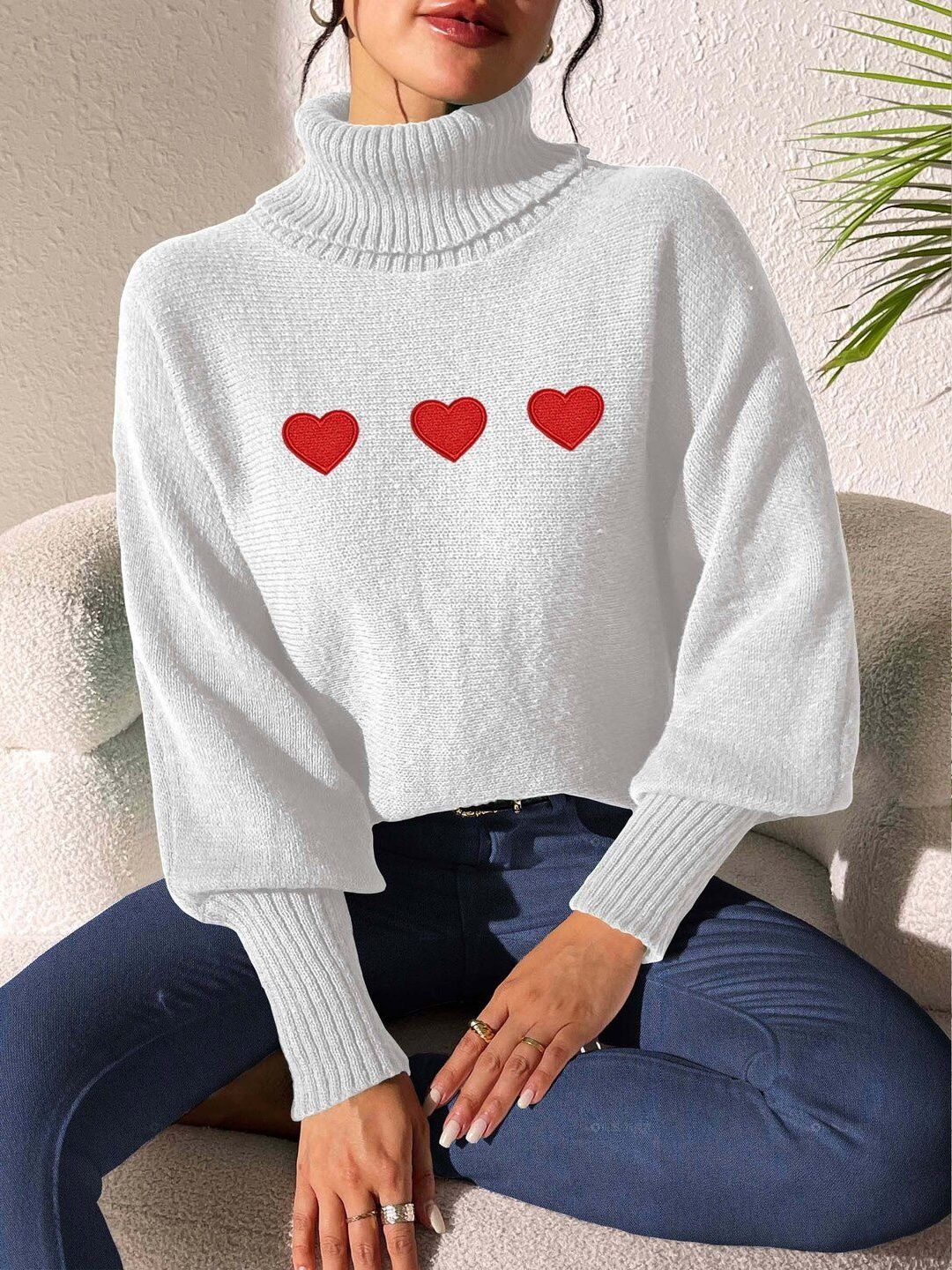 Women Embroidered Pullover with Embroidered Detail