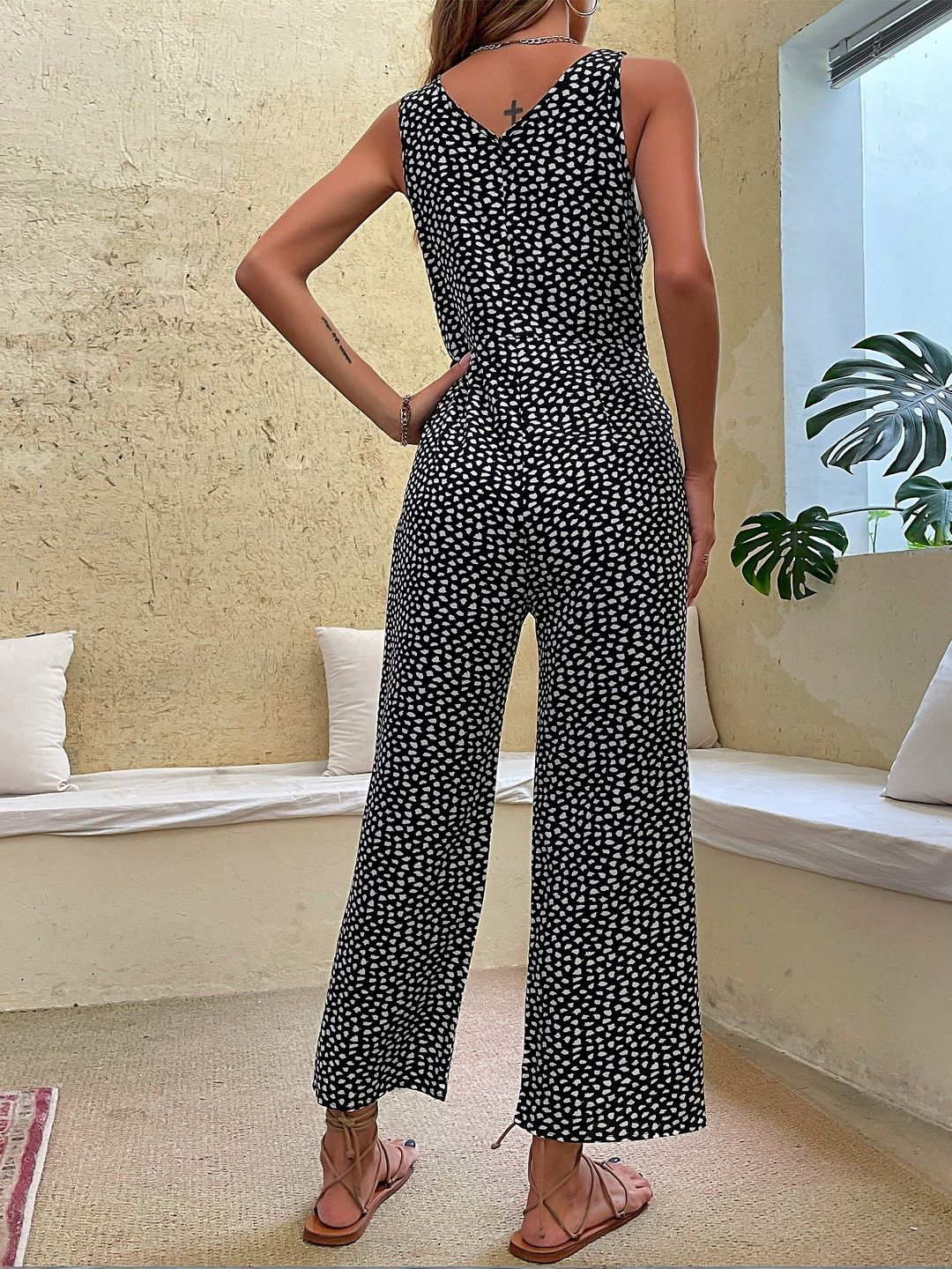 Printed Basic Jumpsuit