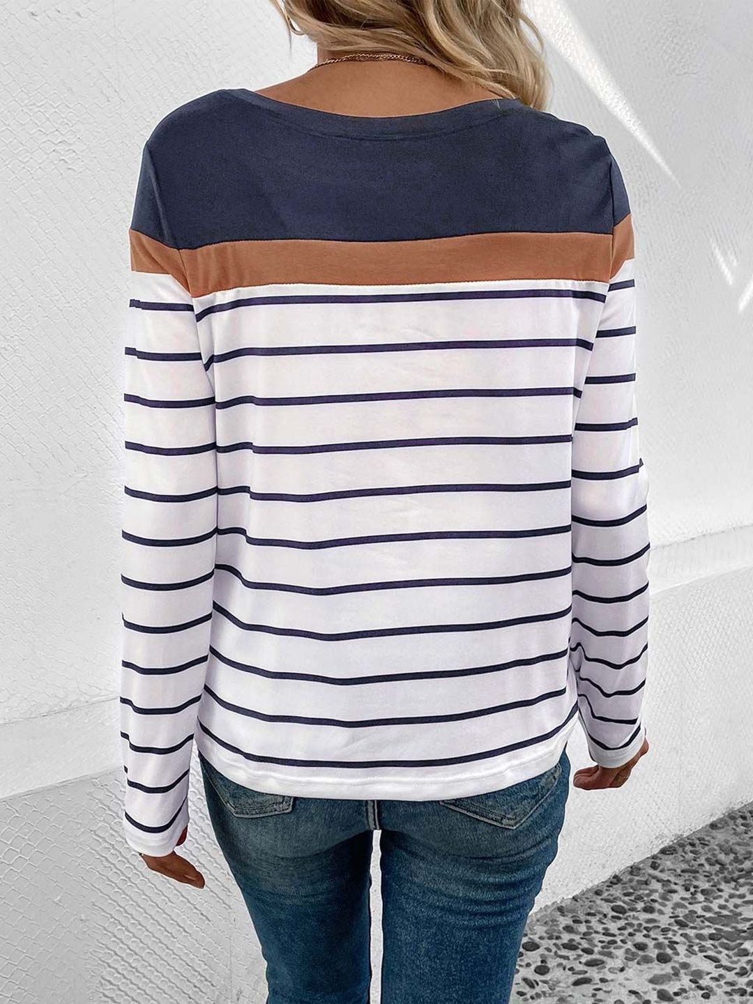 NOWI Women Striped T-shirt