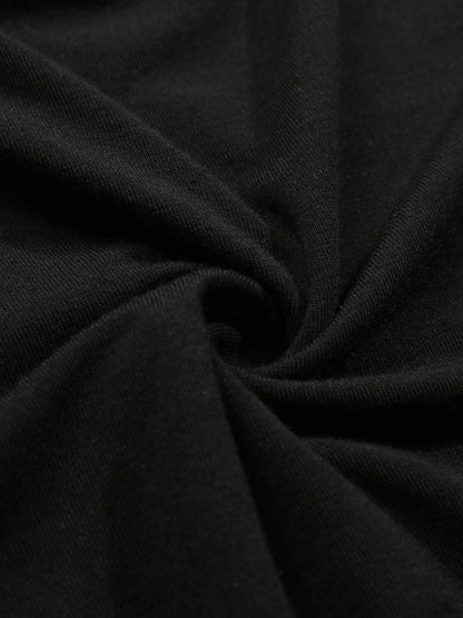 Women's Black Top Blend Printed Regular Fit