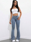 NOWI Women Bootcut High-Rise Stretchable Jeans