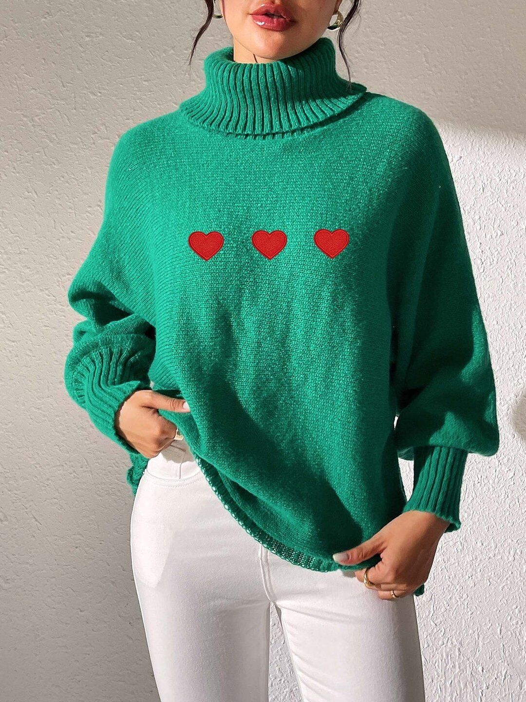 Women Embroidered Pullover with Embroidered Detail