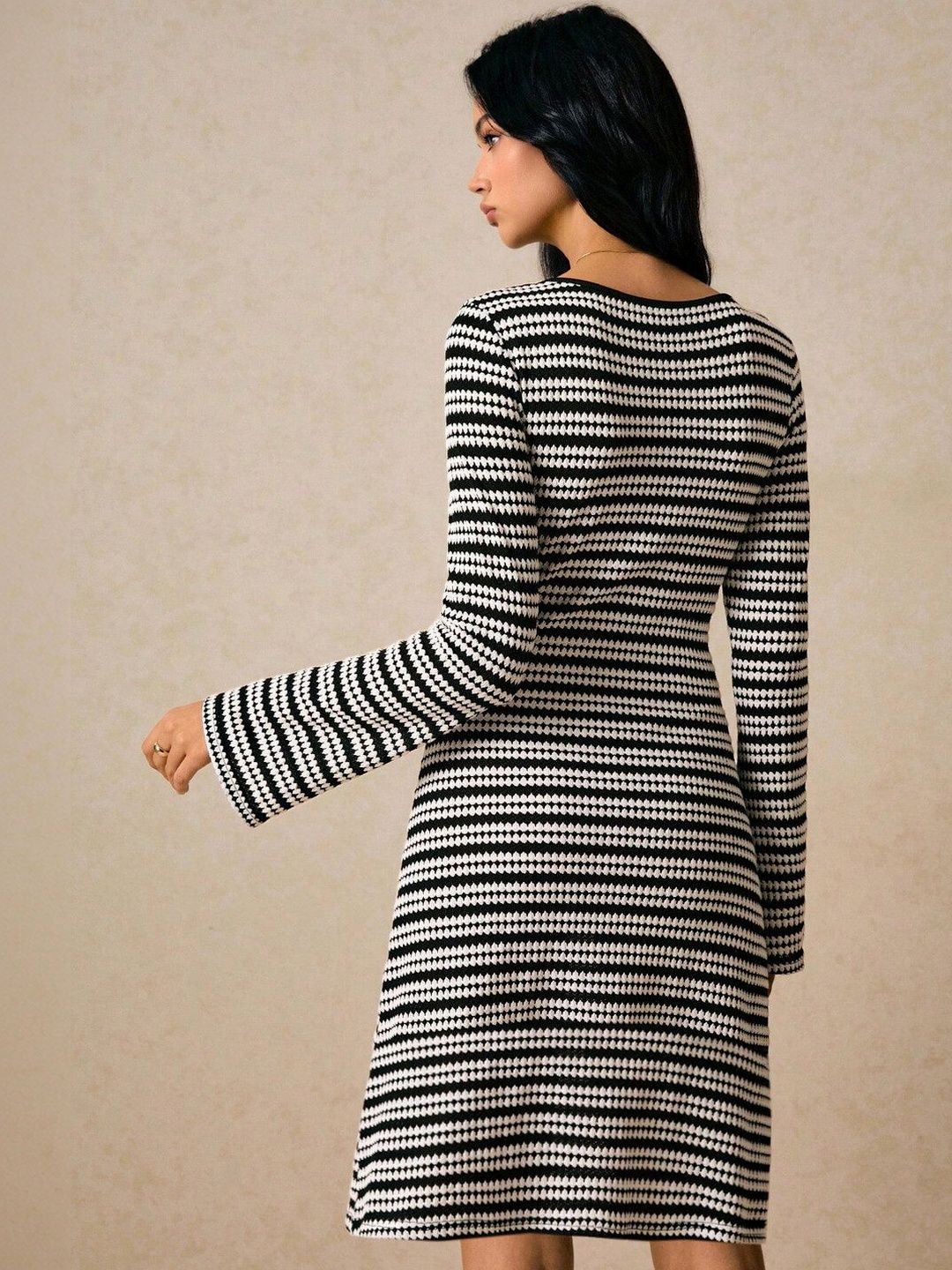 Striped A-Line Dress