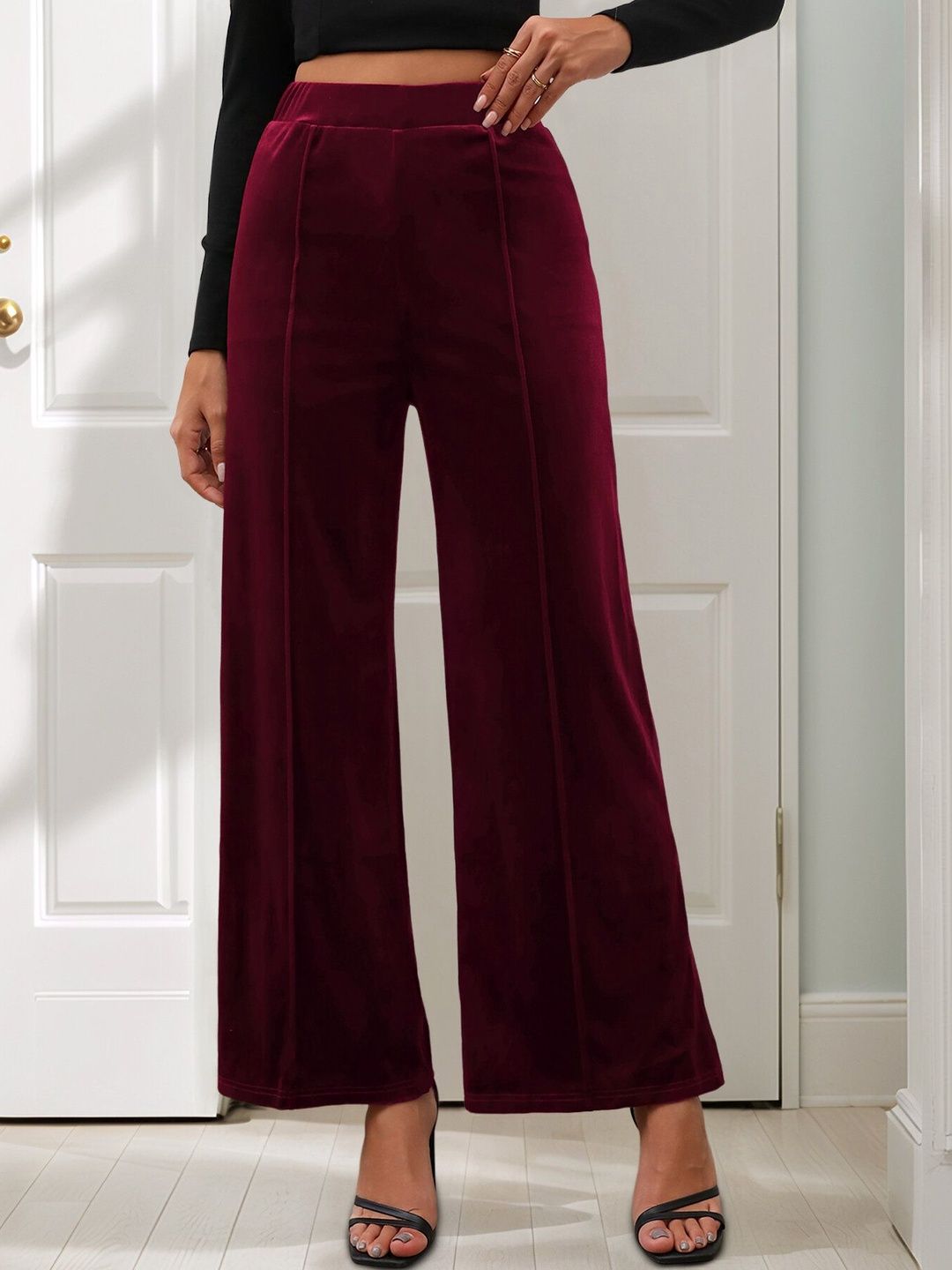 Women High-Rise Trousers