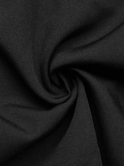 Women's Black Puff Sleeve Top