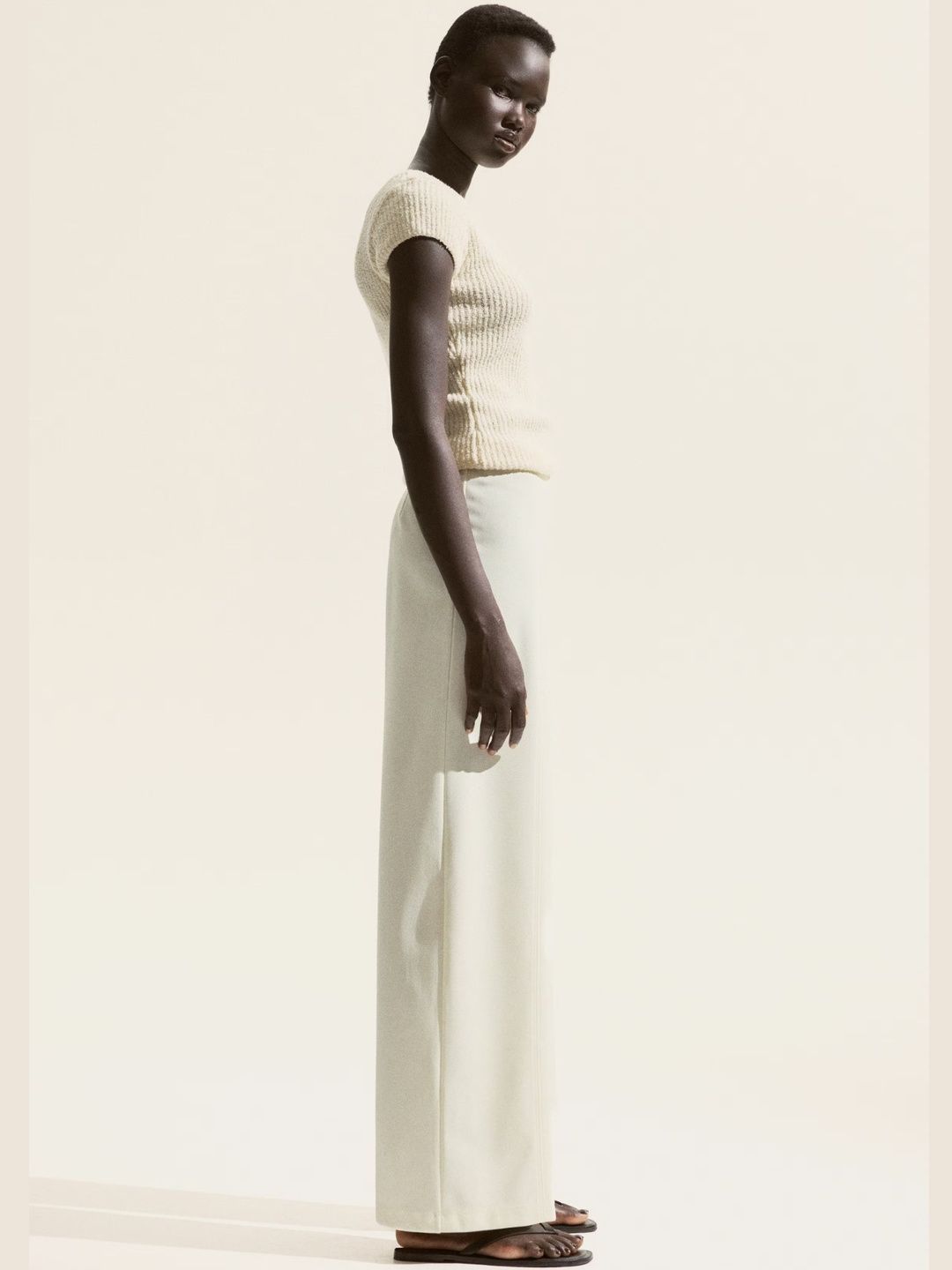 NOWI Women Straight Fit High-Rise Pleated Trousers