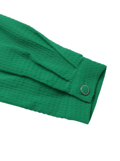 Women's Green Ruffles Top