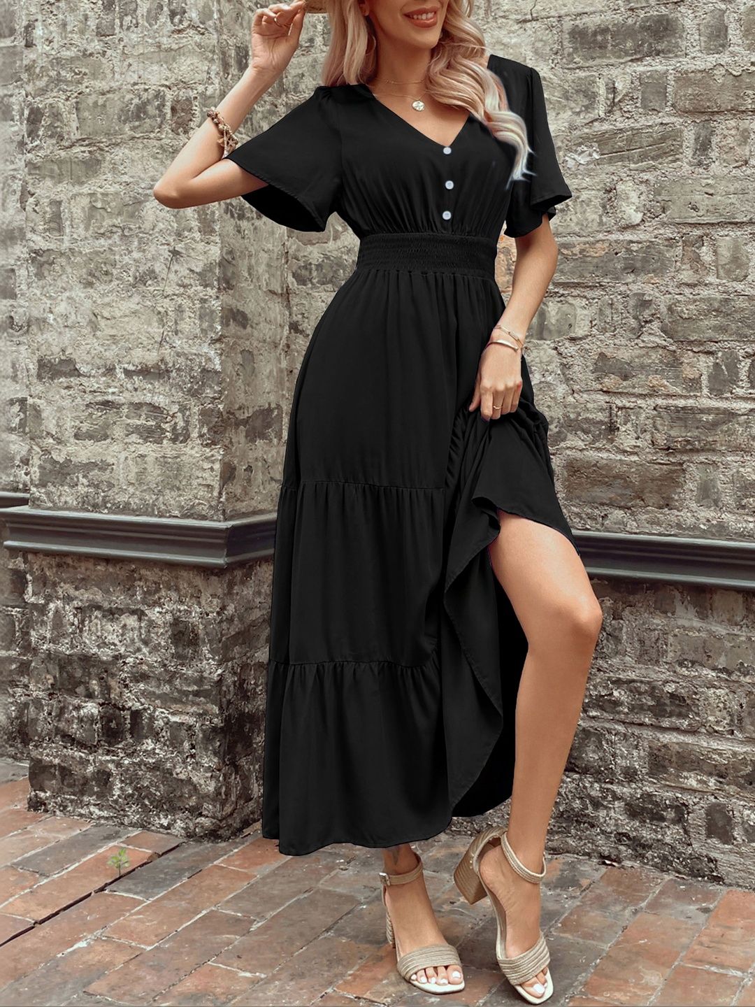 Fit & Flare Maxi Dress