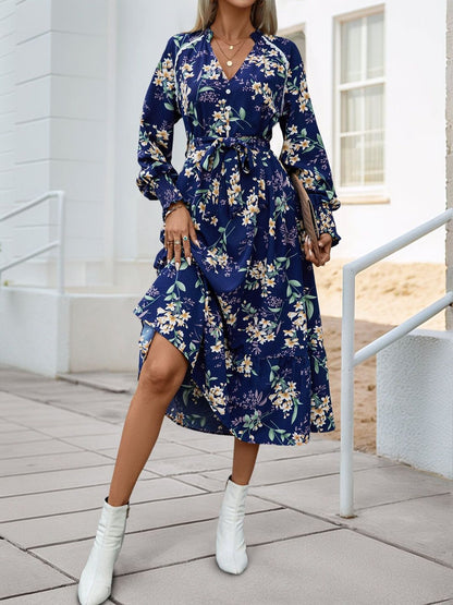 Women's Nowi Floral Print Fit & Flare Midi Dress