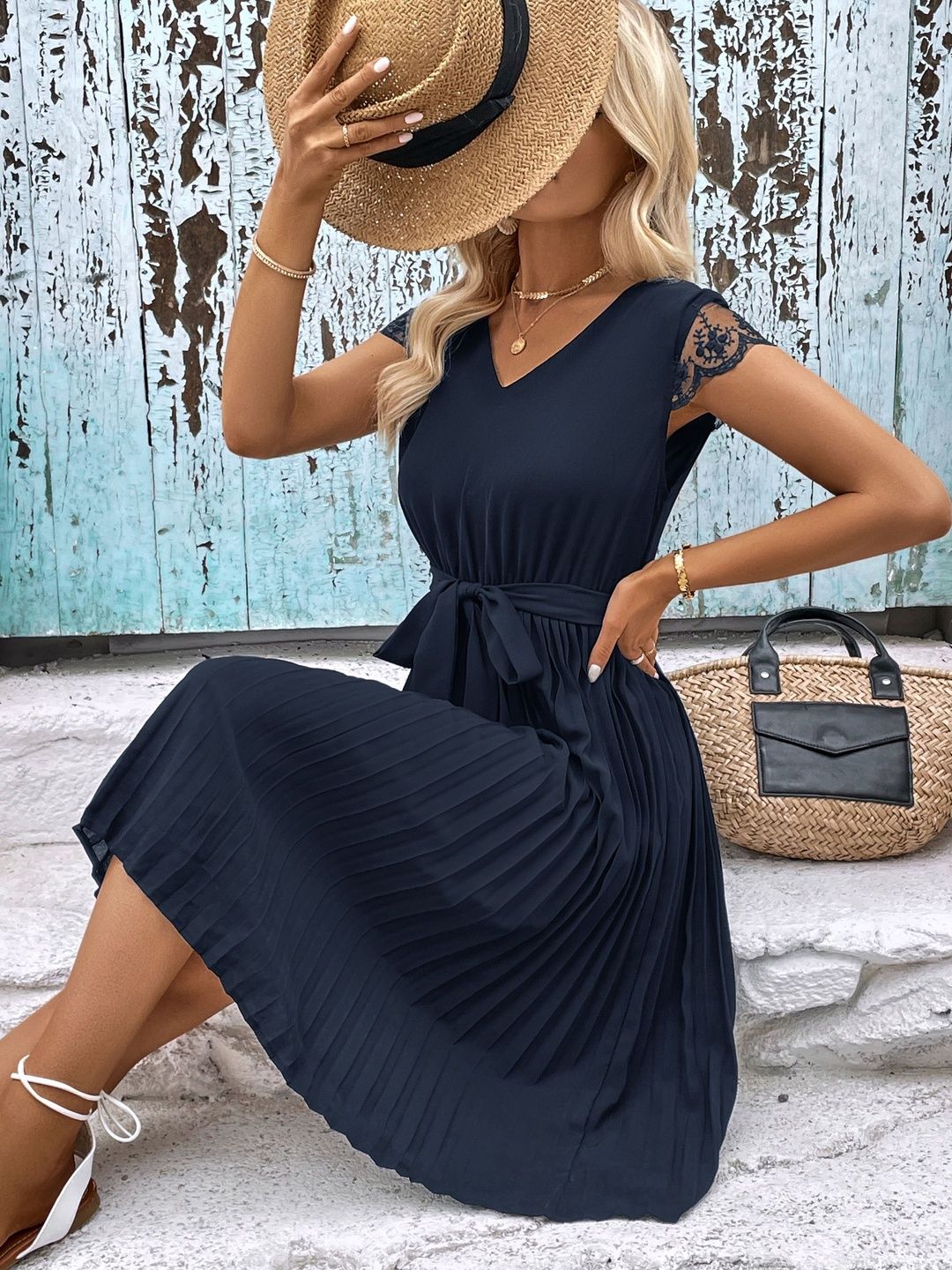 Fit & Flare Midi Dress