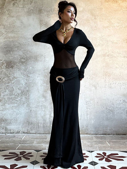 Women's Black Maxi Dress Blend