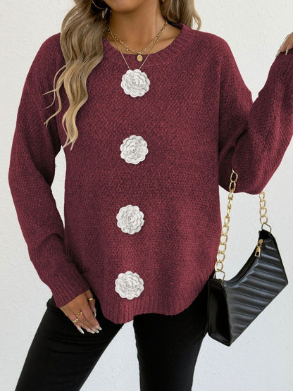 Women Pullover with Applique Detail