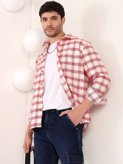 Men Checked Casual Shirt