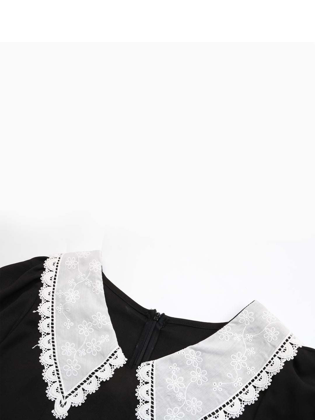 NOWI Puff Sleeve Fit & Flare Dress