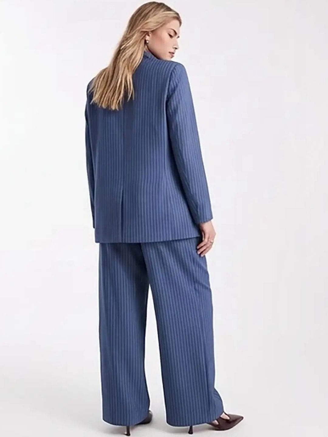 Striped Coat with Trousers