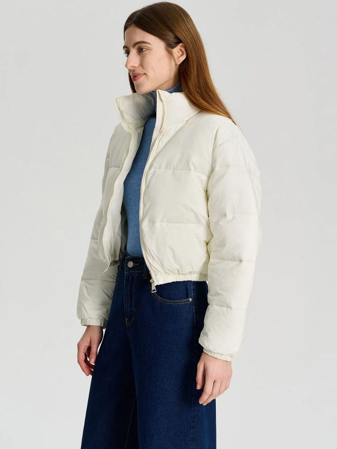 NOWI Women Lightweight Crop Puffer Jacket